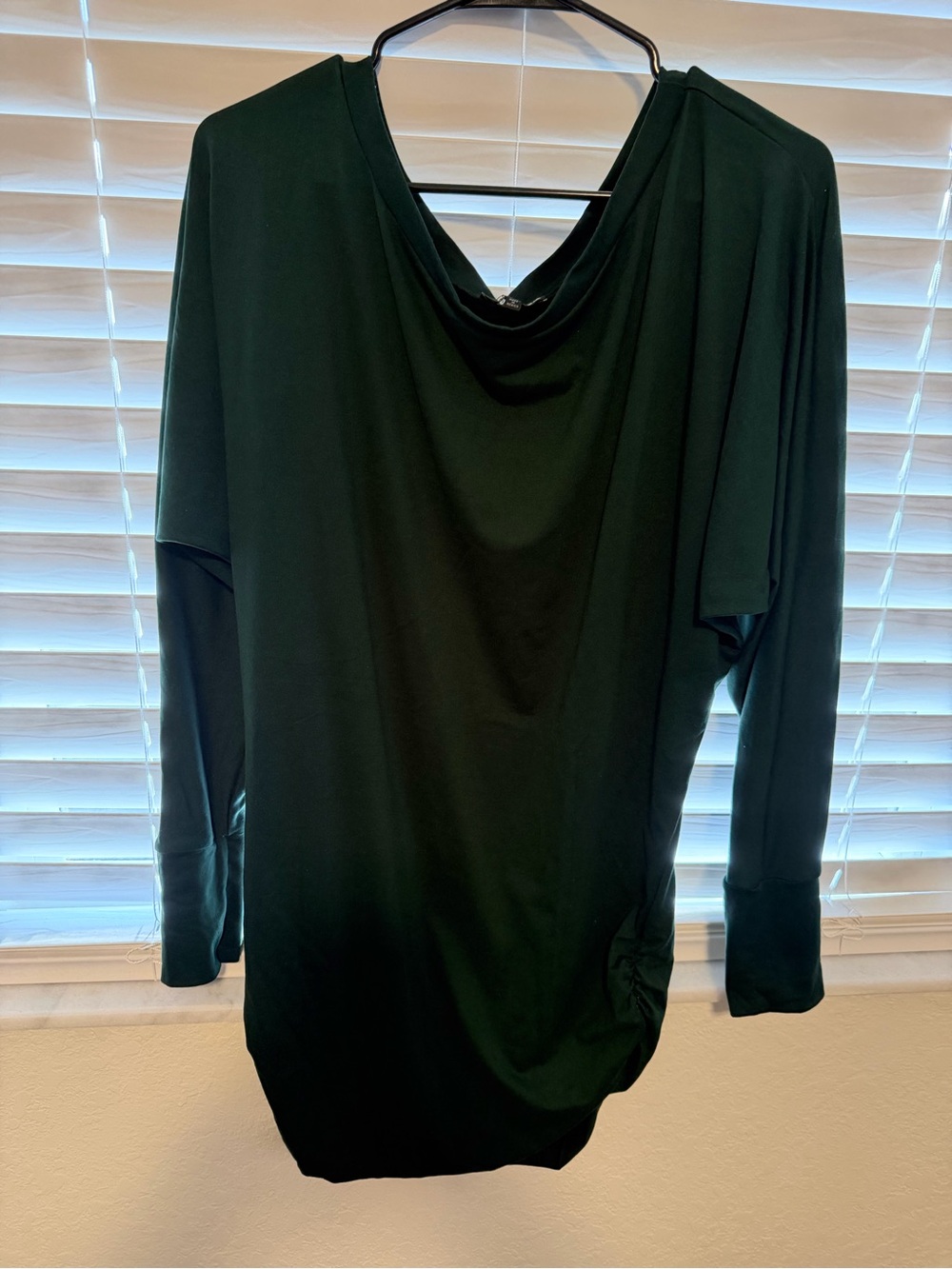 Fashion Nova Dark Green Draped Jumpsuit-Style Top